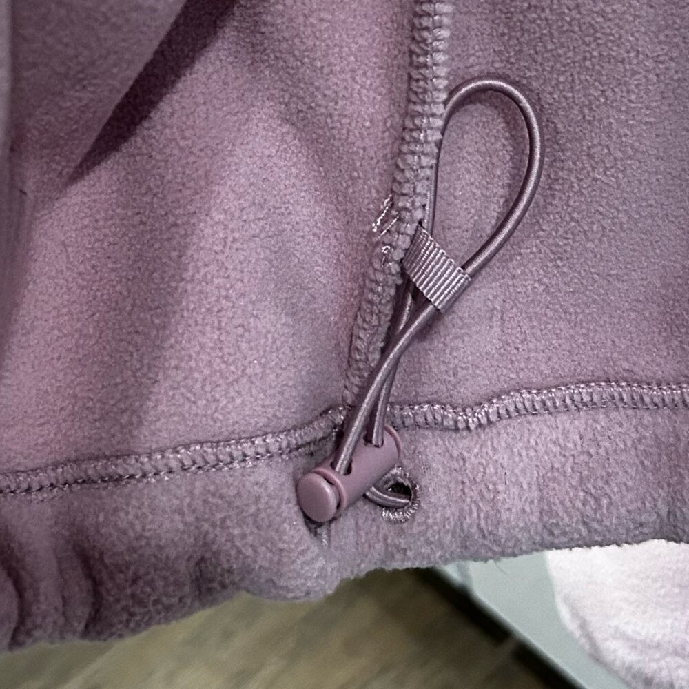 Aritzia TNA Polar Cropped Fleece | Dusty Rose - Picture 4 of 5